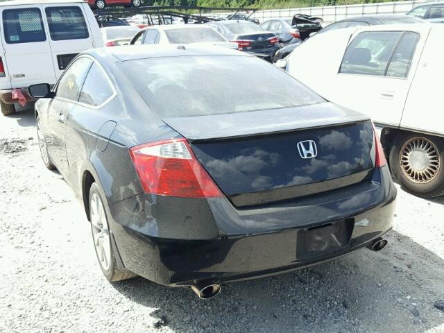 1HGCS2A86AA006924 - 2010 HONDA ACCORD EXL BLACK photo 3