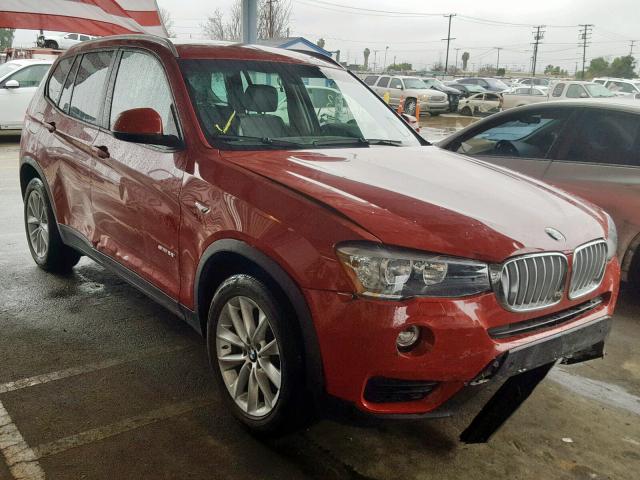 5UXWZ7C33H0V88551 - 2017 BMW X3 SDRIVE2 RED photo 1