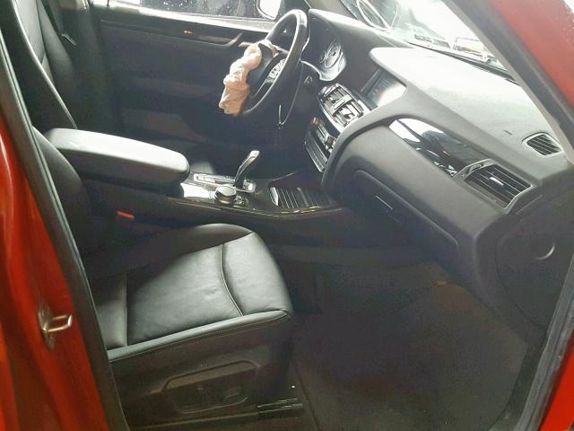 5UXWZ7C33H0V88551 - 2017 BMW X3 SDRIVE2 RED photo 5