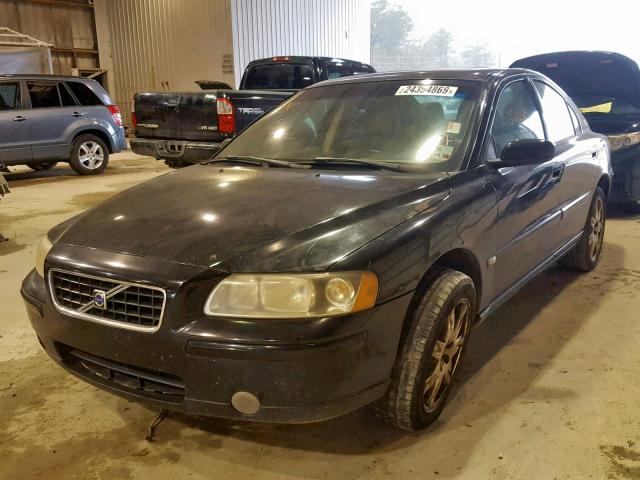 YV1RS592662535845 - 2006 VOLVO S60 2.5T BLACK photo 2