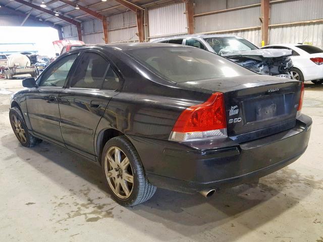 YV1RS592662535845 - 2006 VOLVO S60 2.5T BLACK photo 3