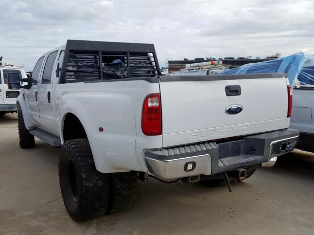 1FTWW31R78EA62159 - 2008 FORD F350 SRW S WHITE photo 3