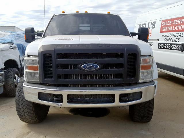 1FTWW31R78EA62159 - 2008 FORD F350 SRW S WHITE photo 9