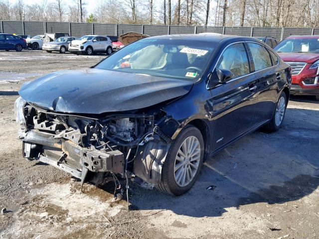 4T1BD1EB0FU038225 - 2015 TOYOTA AVALON HYB BLACK photo 2