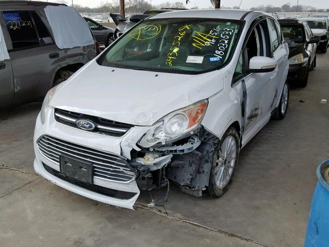 1FADP5BU1DL509700 - 2013 FORD C-MAX SEL WHITE photo 2