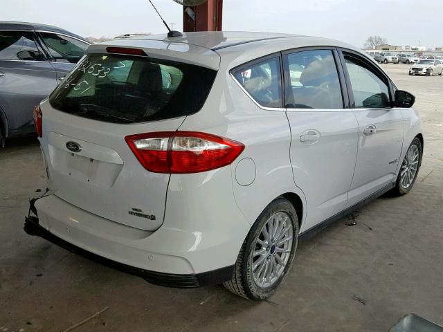 1FADP5BU1DL509700 - 2013 FORD C-MAX SEL WHITE photo 4