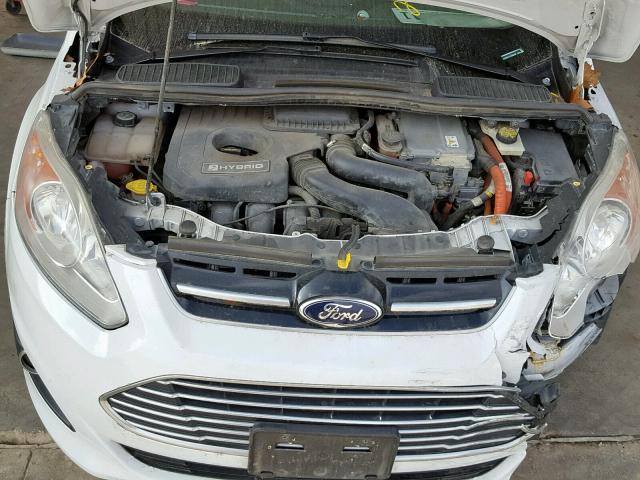 1FADP5BU1DL509700 - 2013 FORD C-MAX SEL WHITE photo 7