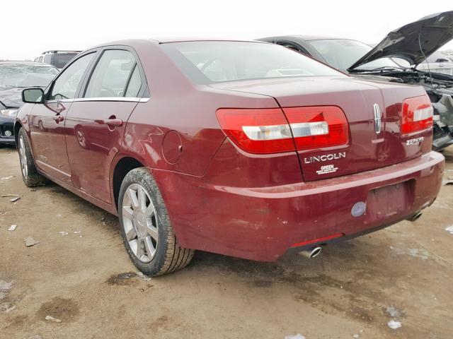 3LNHM26186R656163 - 2006 LINCOLN ZEPHYR MAROON photo 3