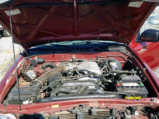 5TEGN92N03Z151079 - 2003 TOYOTA TACOMA DOU RED photo 7