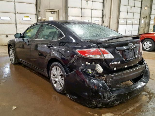 1YVHZ8CB2A5M09829 - 2010 MAZDA 6 S BLACK photo 3