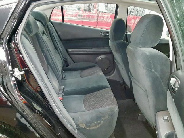 1YVHZ8CB2A5M09829 - 2010 MAZDA 6 S BLACK photo 6