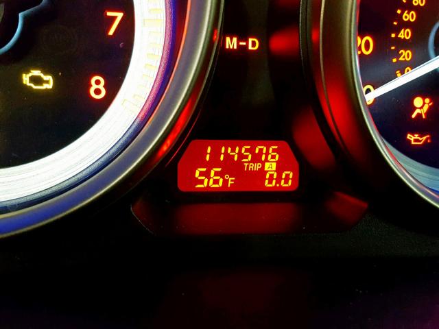 1YVHZ8CB2A5M09829 - 2010 MAZDA 6 S BLACK photo 8