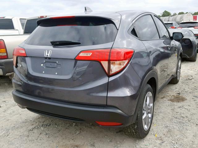 3CZRU5H58HM710209 - 2017 HONDA HR-V EX GRAY photo 4