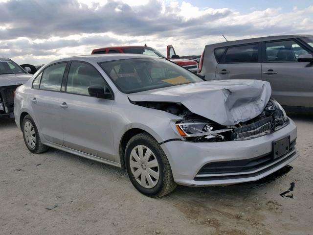 3VW2K7AJ8FM348960 - 2015 VOLKSWAGEN JETTA BASE SILVER photo 1