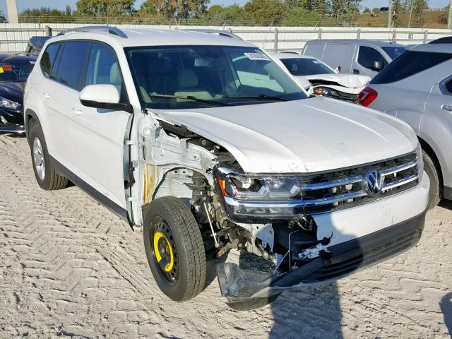 1V2CR2CA6JC573499 - 2018 VOLKSWAGEN ATLAS SE WHITE photo 1