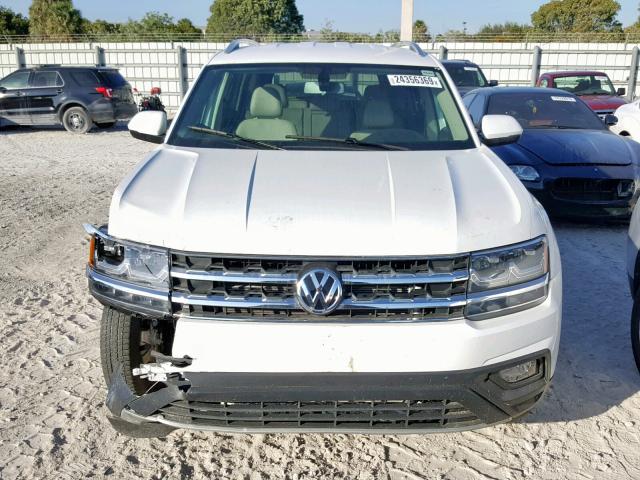 1V2CR2CA6JC573499 - 2018 VOLKSWAGEN ATLAS SE WHITE photo 9