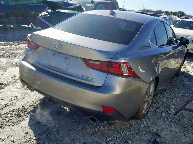 JTHCF1D22F5017230 - 2015 LEXUS IS 250 GRAY photo 4