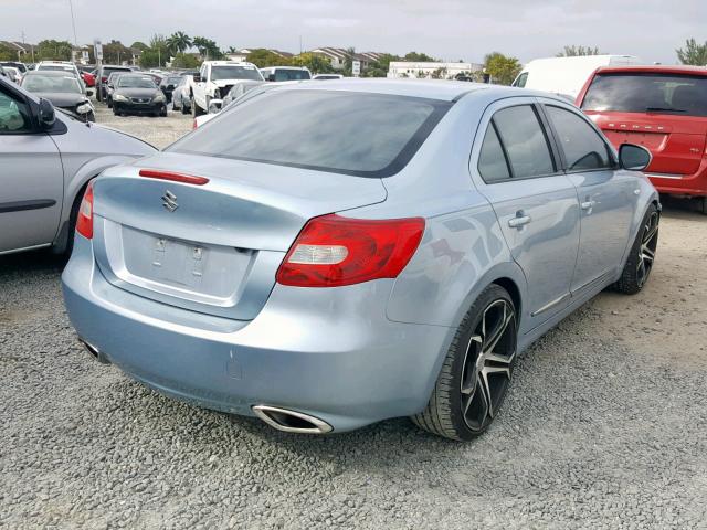 JS2RE9A39A6100771 - 2010 SUZUKI KIZASHI SE BLUE photo 4