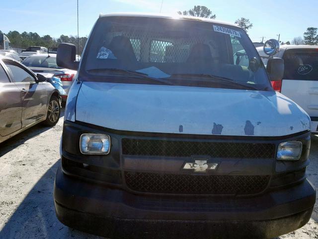 1GCFH15T861244140 - 2006 CHEVROLET EXPRESS G1 WHITE photo 9