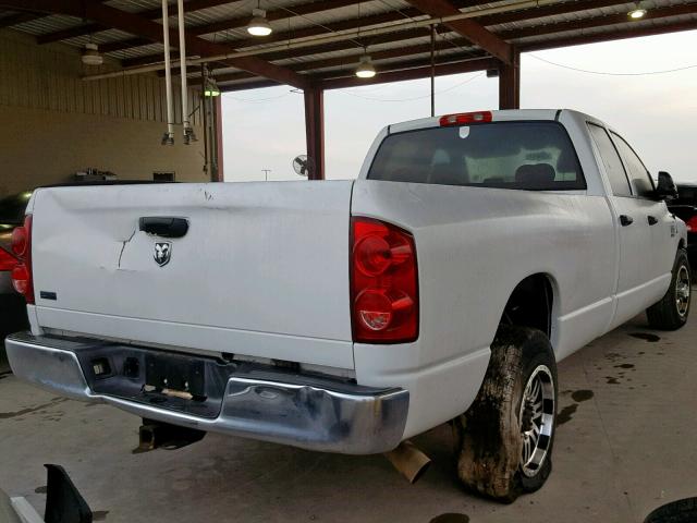 3D7KR28L19G533174 - 2009 DODGE RAM 2500 WHITE photo 4