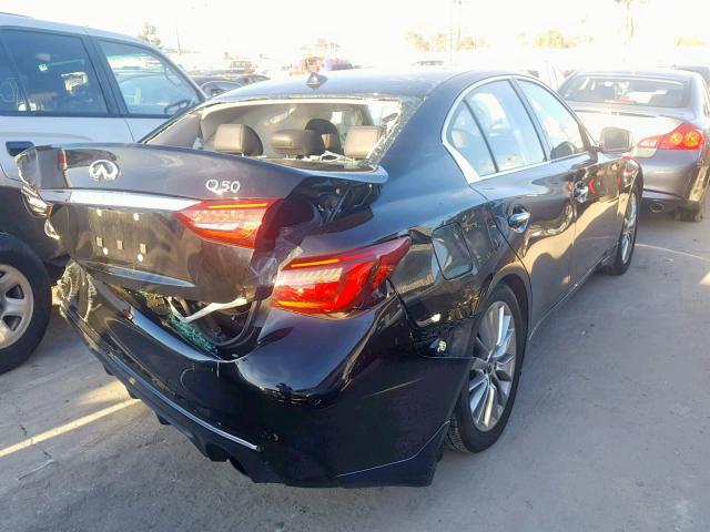 JN1EV7AP7JM362738 - 2018 INFINITI Q50 LUXE BLACK photo 4