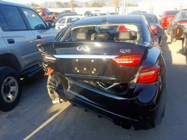 JN1EV7AP7JM362738 - 2018 INFINITI Q50 LUXE BLACK photo 9