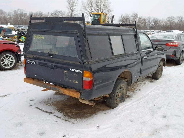 4TANL42N3WZ142694 - 1998 TOYOTA TACOMA BLACK photo 4