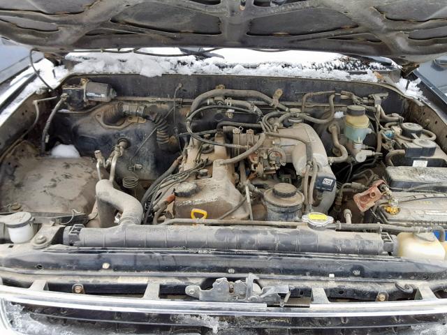 4TANL42N3WZ142694 - 1998 TOYOTA TACOMA BLACK photo 7