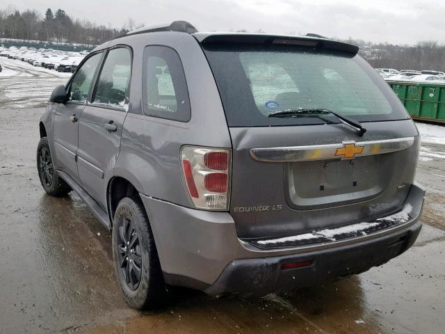 2CNDL23F766075360 - 2006 CHEVROLET EQUINOX LS GRAY photo 3