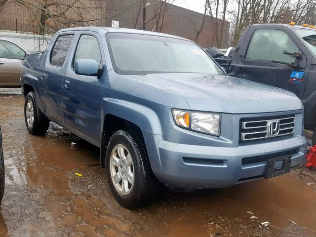 2HJYK16506H572255 - 2006 HONDA RIDGELINE BLUE photo 1