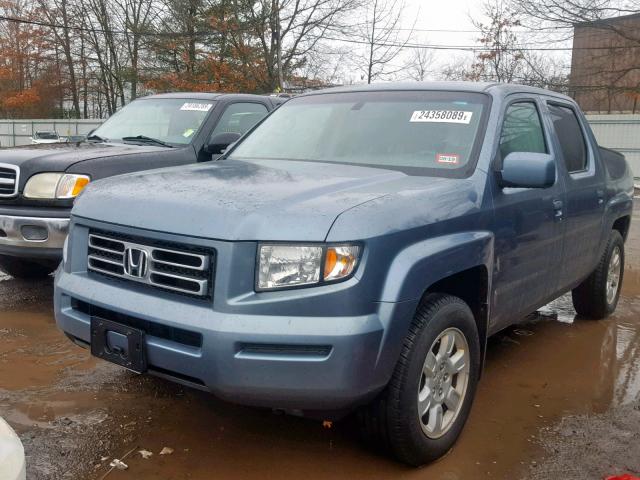 2HJYK16506H572255 - 2006 HONDA RIDGELINE BLUE photo 2