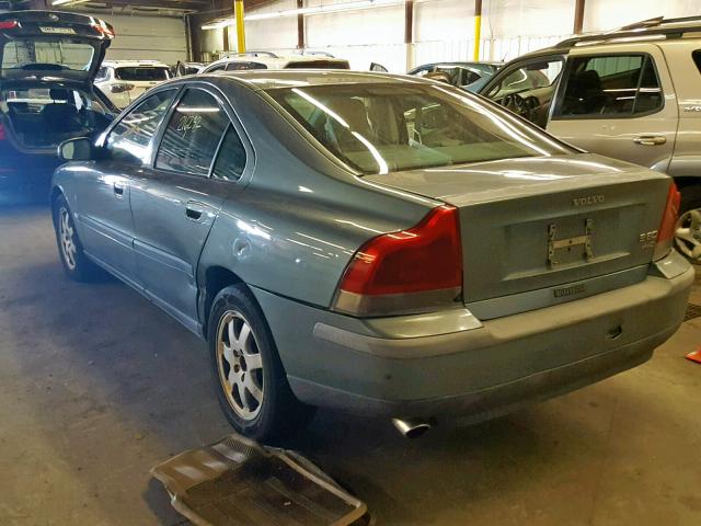 YV1RH58D522174488 - 2002 VOLVO S60 2.5T GREEN photo 3