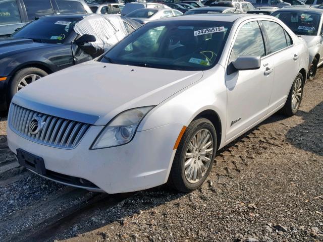 3MEDM0L36AR609833 - 2010 MERCURY MILAN HYBR WHITE photo 2