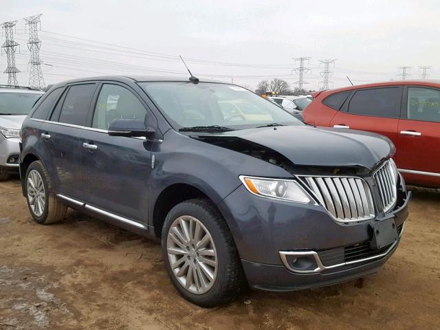 2LMDJ8JK3EBL07911 - 2014 LINCOLN MKX BLUE photo 1