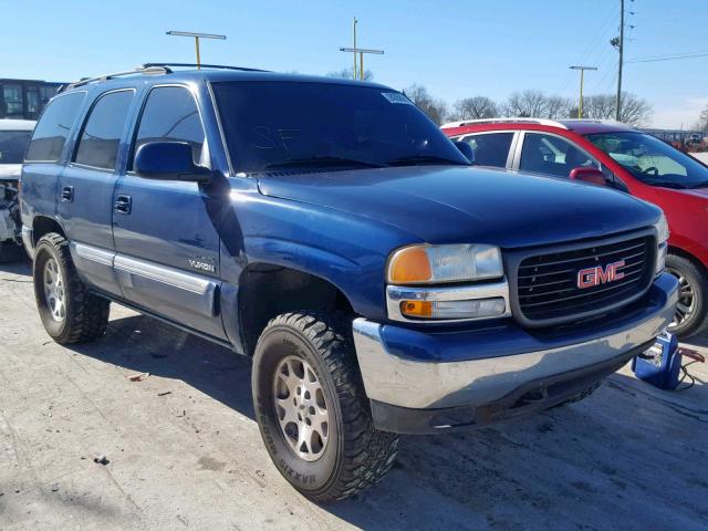 1GKEC13T31J127043 - 2001 GMC YUKON BLUE photo 1