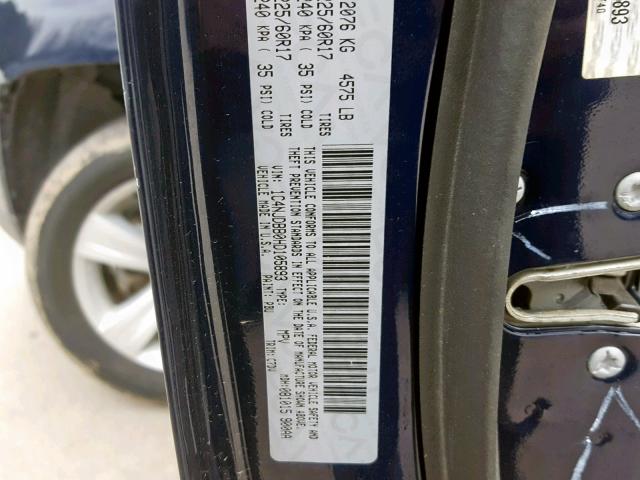 1C4NJDBB0HD105893 - 2017 JEEP COMPASS SP 白色 照片 10