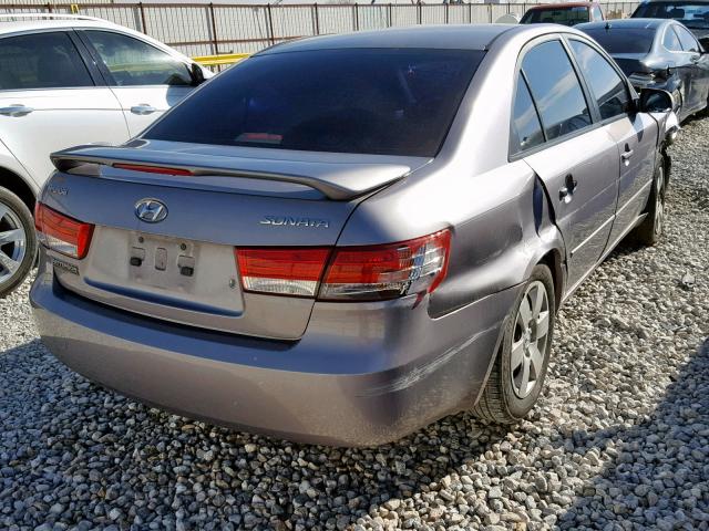 KMHET46C36A116152 - 2006 HYUNDAI SONATA GL SILVER photo 4