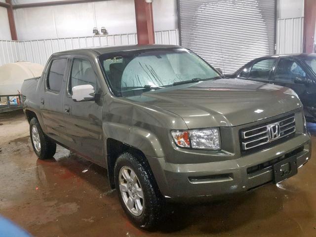 2HJYK16506H511973 - 2006 HONDA RIDGELINE GREEN photo 1