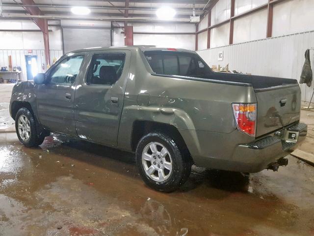 2HJYK16506H511973 - 2006 HONDA RIDGELINE GREEN photo 3