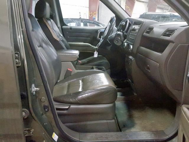 2HJYK16506H511973 - 2006 HONDA RIDGELINE GREEN photo 5