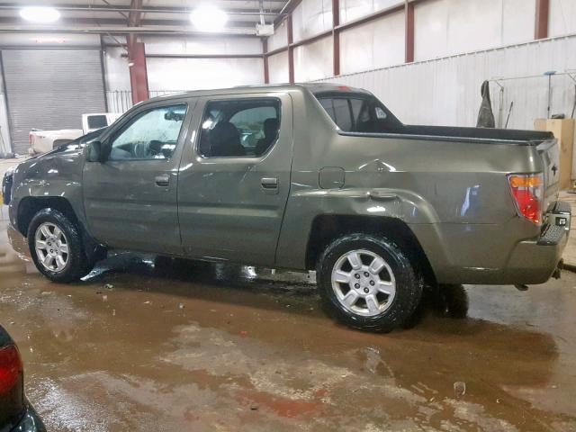 2HJYK16506H511973 - 2006 HONDA RIDGELINE GREEN photo 9