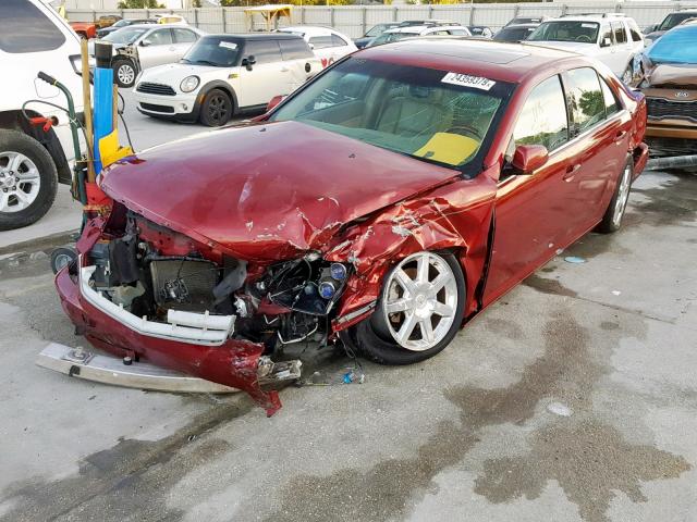 1G6DW677670136068 - 2007 CADILLAC STS BURGUNDY photo 2