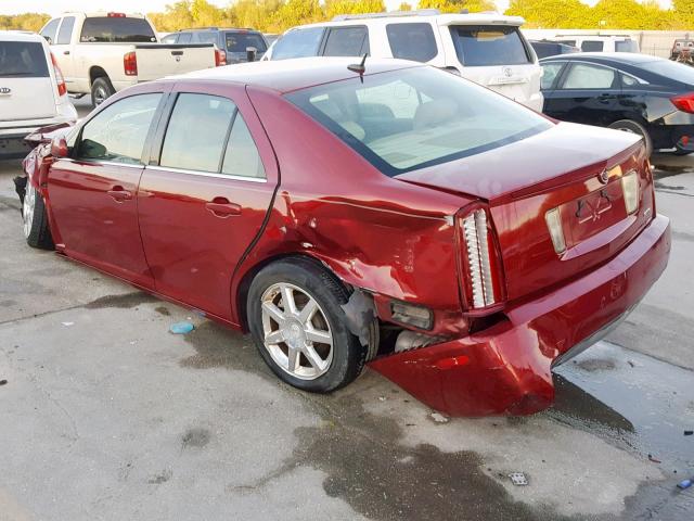 1G6DW677670136068 - 2007 CADILLAC STS BURGUNDY photo 3