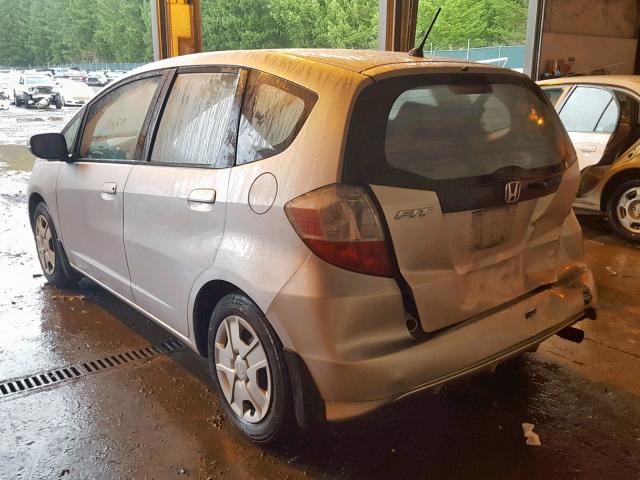 JHMGE8H38DC072662 - 2013 HONDA FIT SILVER photo 3