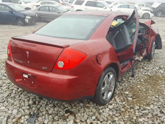 1G2ZH57N884257074 - 2008 PONTIAC G6 GT RED photo 4