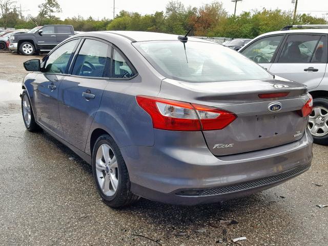 1FADP3F2XEL200273 - 2014 FORD FOCUS SE GRAY photo 3