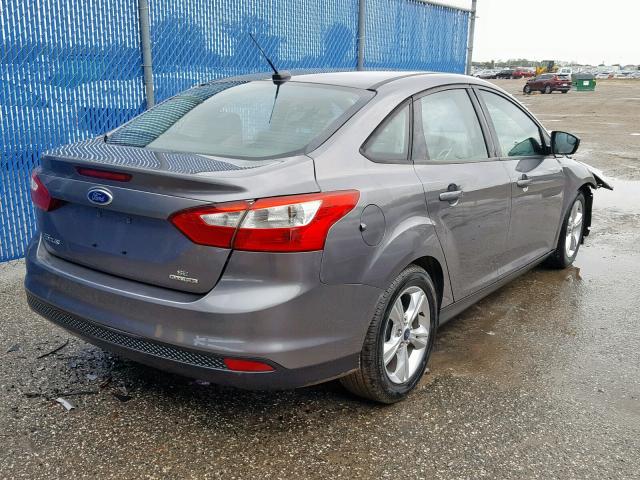 1FADP3F2XEL200273 - 2014 FORD FOCUS SE GRAY photo 4