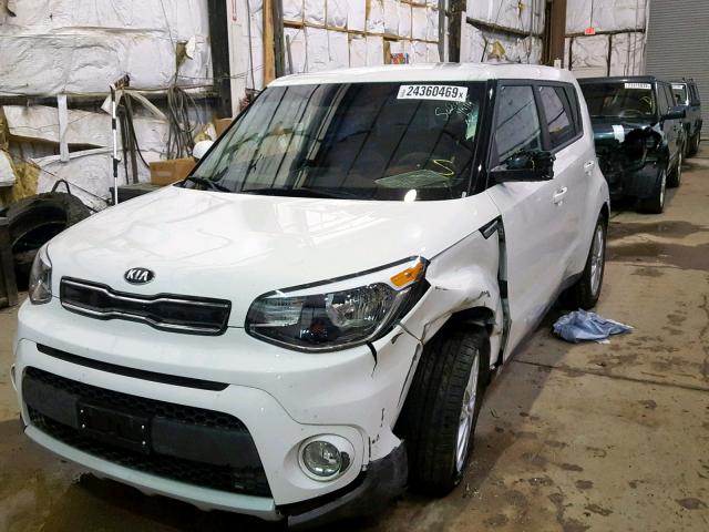 KNDJP3A50K7644264 - 2019 KIA SOUL + WHITE photo 2