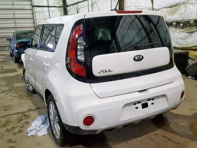 KNDJP3A50K7644264 - 2019 KIA SOUL + WHITE photo 3