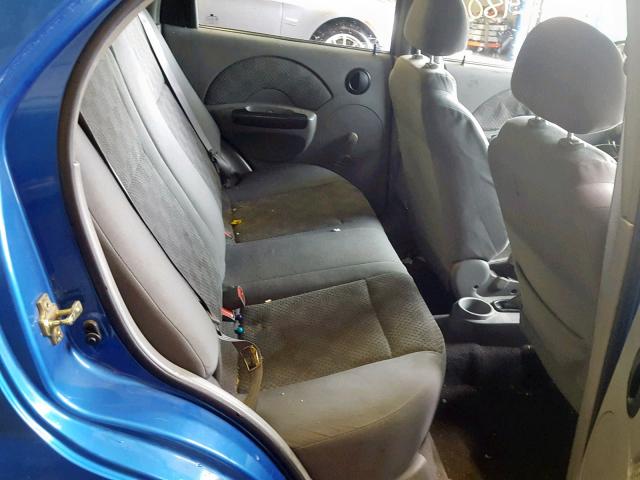 KL1TD52625B466340 - 2005 CHEVROLET AVEO BASE ლურჯი ფოტო 6